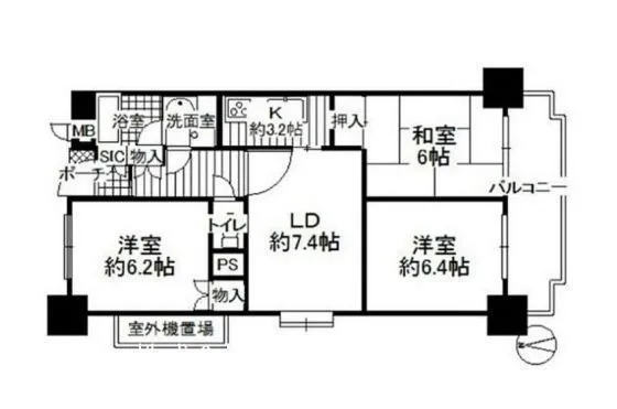 オーナーチェンジ　泉南市　3LDK　マンション