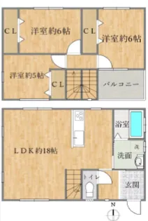 和歌山市　築11年　駐車場付　戸建収益　5戸のうち3戸　3LDK