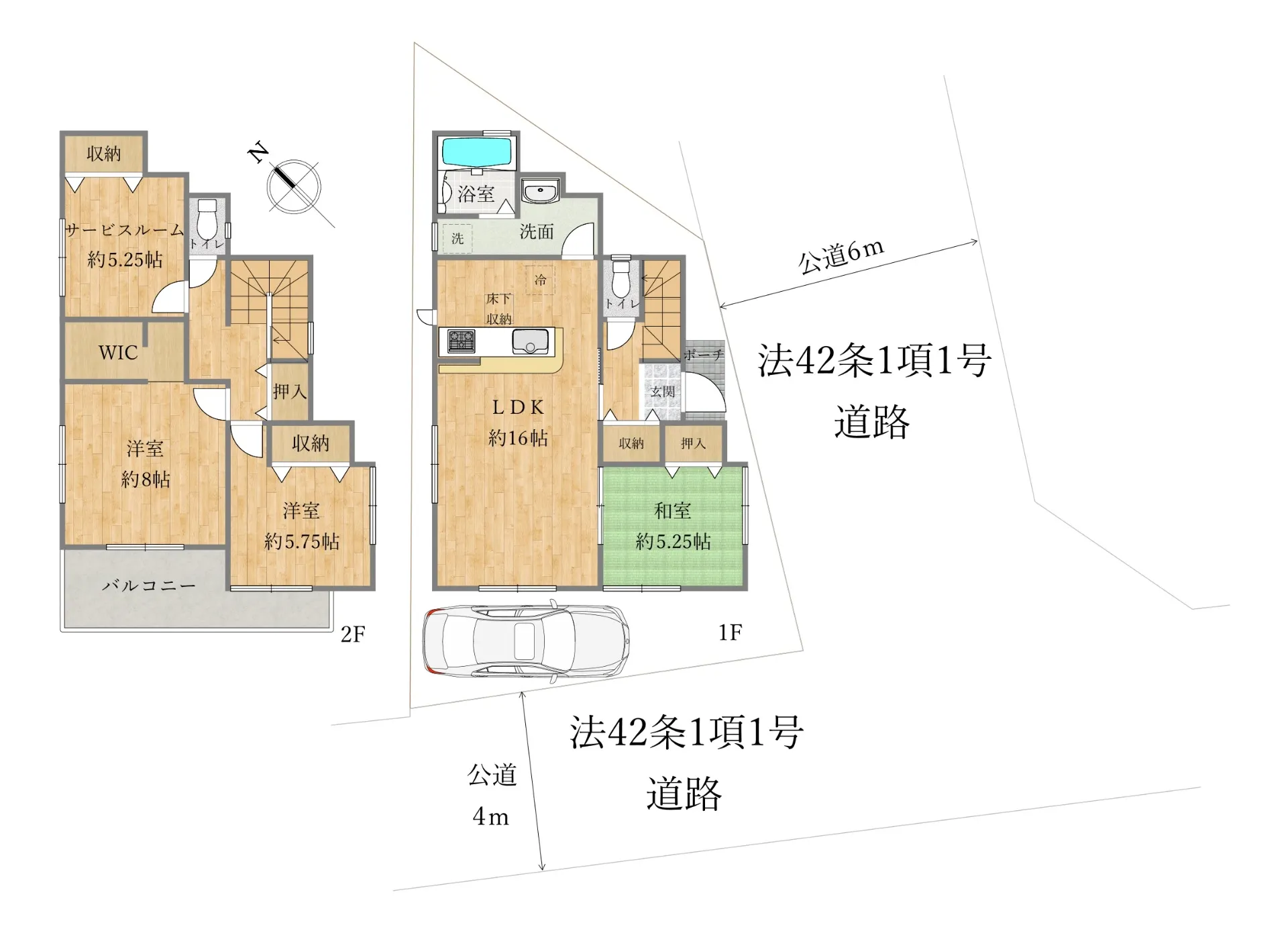 明石市　新築戸建　駐車場付4LDK