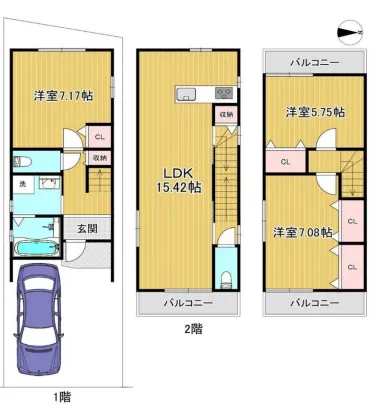 融資可　京都市山科区　築浅戸建　2380万円　